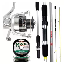 Kit Molinete Arena Marine Sports + Vara Maruri 30lbs +linha