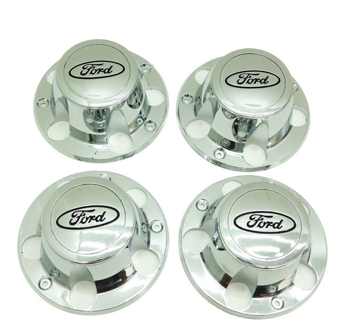 4 Tapones Copas Ford Lobo F150 F-250 70-03 Cromadas Foto 5