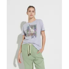 Remera Long Summer Days - Gris Melange Mujer Portsaid