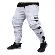 Calça Jogger Masculina Branca Flow Techwear