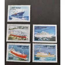 Sello Postal - Vietnam - Barcos - 1990