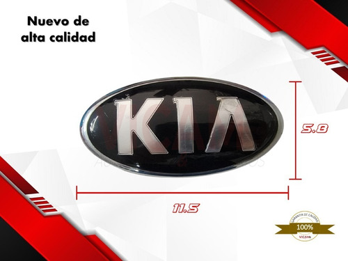 Emblema Delantero Compatible Con Kia Varios Modelos 11.5 Cm  Foto 4