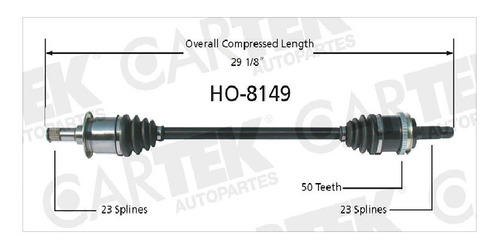 Flecha Delantera Der Honda Cr-v 1997-1998 L4 4wd 2.0 C/abs Foto 2