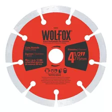 Disco Diamantado Corte Segmentado 4 1/2 Wolfox Wf0593