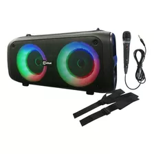 Parlante Portatil Xinua Microfono Bluetooth Usb Tws Luz Rgb