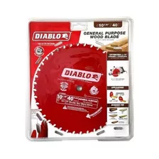 Disco De Sierra Diablo 10' - 40 Dientes De Uso General 
