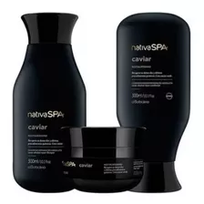 Kit Shampoo+máscara+condicionador Caviar O Boticário 