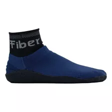 Sapatilha Bota Fiber Knit 3d Multisports Azul E Preto