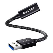 Electop [10gbps] Cable Adaptador Usb C Hembra A Usb Macho, .