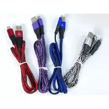 Cable Micro Usb Reforzado Mallado Carga Rápida