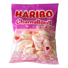 Kit Com 12 Haribo Marshmallow Chamallows Cables Pink 80g