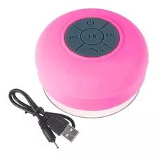 Mini Caixa De Som À Prova D'água Bluetooth Usb Rosa