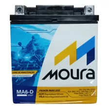 Bateria Moto Yamaha Fz25 250 Fazer Flex 2018 - Moura Ma6-d