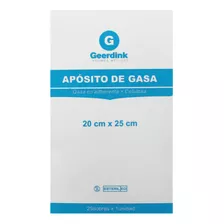 Geerdink Apósito De Gasa No Tejida Estéril 20x25 Cm. Pack X 25 Unidades