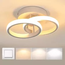 Lámpara Techo Moderna Baño Lampara Colgante, Blanco Circular