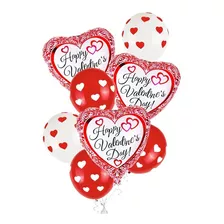 Kit Decoracion Globos Amor San Valentin Corazón 10 Piezas