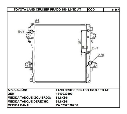 Tanque Plstico Izquierdo Toyota Prado Vx - Tx (tubo Para Au Foto 2