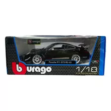 Miniatura Porsche 911 Gt3 Rs 4.0 Preto Burago 1:18