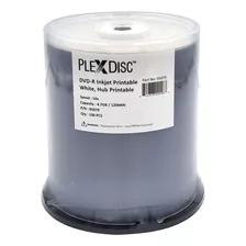 Plexdisc 95079 Dvd-r 4.7 Gb 16x Hub De Inyeccin De Tinta Bla