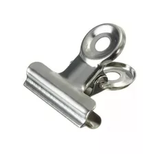 Pinzas Aprieta Papel Binder Clip De Acero Cromado 7.5cm