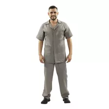 Conjunto Uniforme Mecânico Guarda Pó Calça Para Trabalho