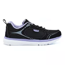 Zapatilla Deportiva Negra Y Lila Inca Hombre Rave