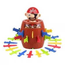 Brinquedo Jogo Barril Pula Pirata Infantil De Mesa Pequeno
