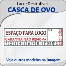 1.000 Lacres Casca De Ovo 1x3 Cm / Temos Outros Tamanhos!