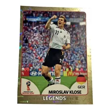 Figurinha Miroslav Klose Legends Copa 2018 Cromada Brilhante