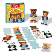 Ravensburger Teddy Mix & Match - Juego Infantil, Amarillo, A