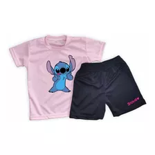 Conjunto Dryfit Niños/as Stitch Remera + Short 