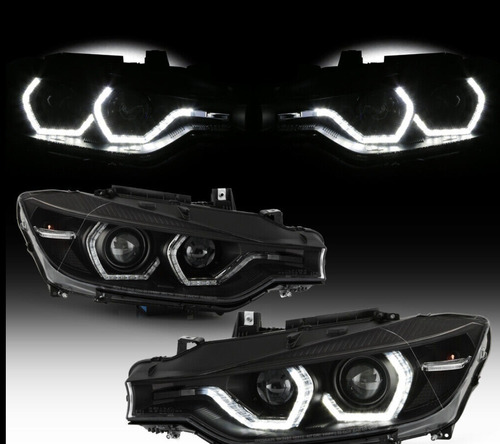 Faros Bmw F30 2012 Al 2015 Serie 3 Ojo De Angel  320 328 Foto 6