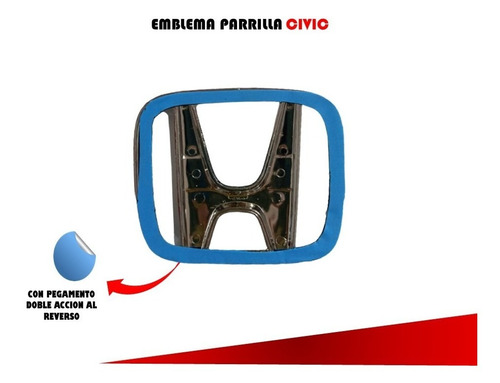 Emblema Para Parrilla Honda Civic 2013-2015 Coupe Foto 5