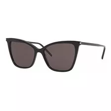 Lentes De Sol - Saint Laurent Sl 384 Negro - Gris 55-16-145 