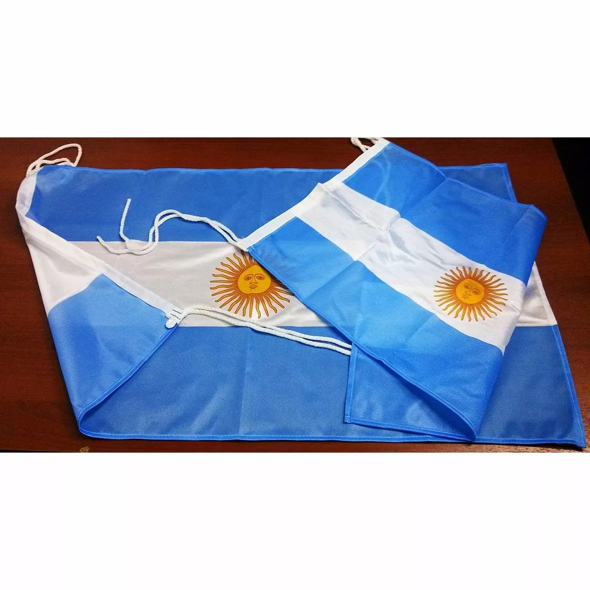 20 Banderas Argentina 60 X 90cm Sol Oficial Refuerzo Y Sogas