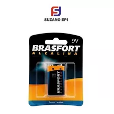 Bateria 9v Com 1 Alcalina - Brasfort