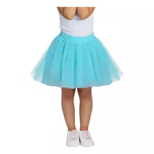 Saia Tule Infantil Menina Curta Tutu Fantasia Bailarina 