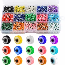 Cuentas Bisuteria Acrilico Ojo Turco Multicolor 6mm 450 Pzs