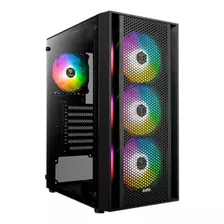 Gabinete Gamer Gamdias Aura Gc2 Atx 4 Fan Cristal Templado