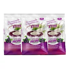 Leite Em Pó Composto Especial P/ Açaí Leitino 1kg Kit C/ 3 