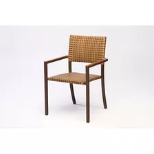 Cadeira Em Fibra Sintética E Alumínio Churrasqueira Piscina