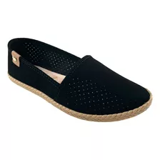 Sapatilha Feminina Moleca Alpargata Original 5287210 Nobuck