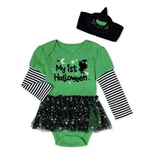 Conjunto Halloween Para Bebe, Pañalero Traje Halloween, Niña