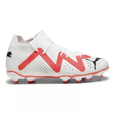 Botines Puma Future Match Fg/ag Jr Niños Fútbol Blanco