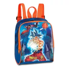 Lancheira Térmica Escolar Infantil Dragon Ball Super Goku Cor Azul E Laranja