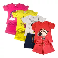 Kit 12 Peças ( 6 Conjuntos ) Criança Infantil Menina Oferta 