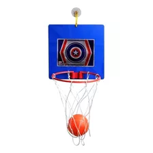 Cesta De Basquete + Mini Bola Infantil Tabela Herois