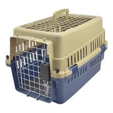 Transportadora Doble Puerta Metal 50x35x32cm Perro Gato 