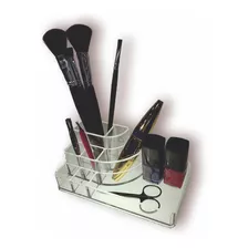 Organizador Acrílico Maquillaje 8 Divisiones 16 X9x6,5 Cm