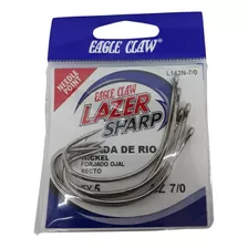 Anzuelos Eagle Claw L142n N7/0 X6u Lazer Sharp Pesca Torcido